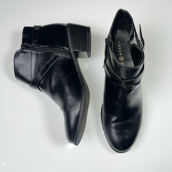Karen Scott Falonn Black Low Cut Ankle Booties 9.5 - Picture 1 of 7